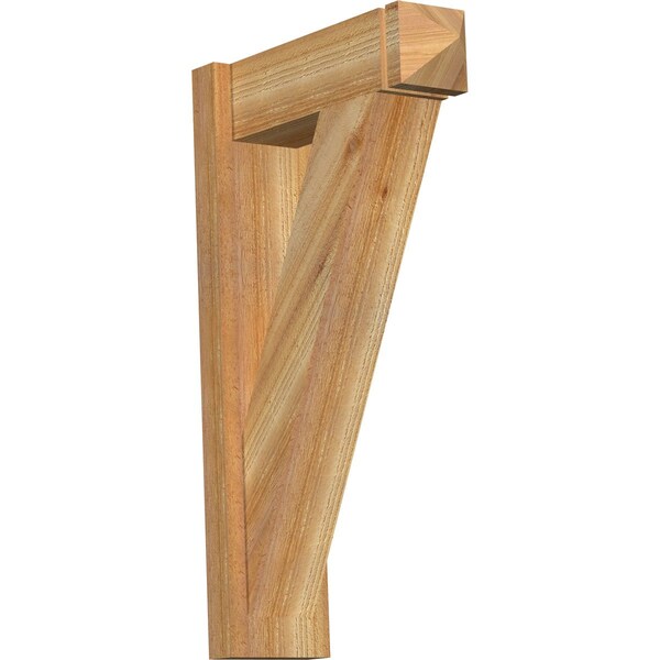 Ekena Millwork Traditional Rough Sawn Arts and Crafts Outlooker, Western Red Cedar, 6"W x 18"D x 30"H OUT06X18X30TRA03RWR - main
